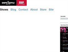 Tablet Screenshot of emptybottle.com